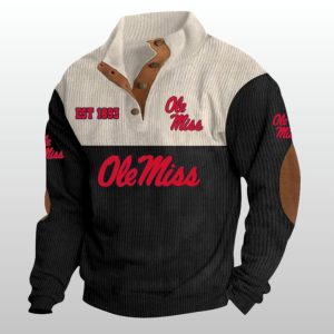 Ole Miss Est 1893 Stand Up Collar Sweatshirt 1