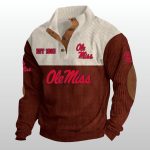 Ole Miss Est 1893 Stand-Up Collar Sweatshirt