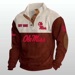 Ole Miss Est 1893 Stand Up Collar Sweatshirt