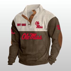 Ole Miss Est 1893 Stand Up Collar Sweatshirt 4