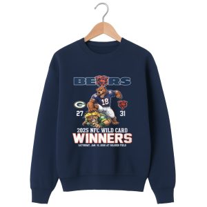 Packers 27 31 Bears 2025 NFC Wild Card Winners Shirt 1 navy 2