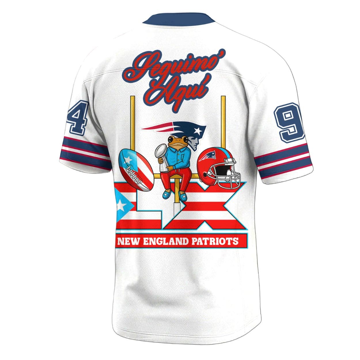 Patriots Benito Bowl LX Football Jersey Patriots Benito Bowl LX Football Jersey