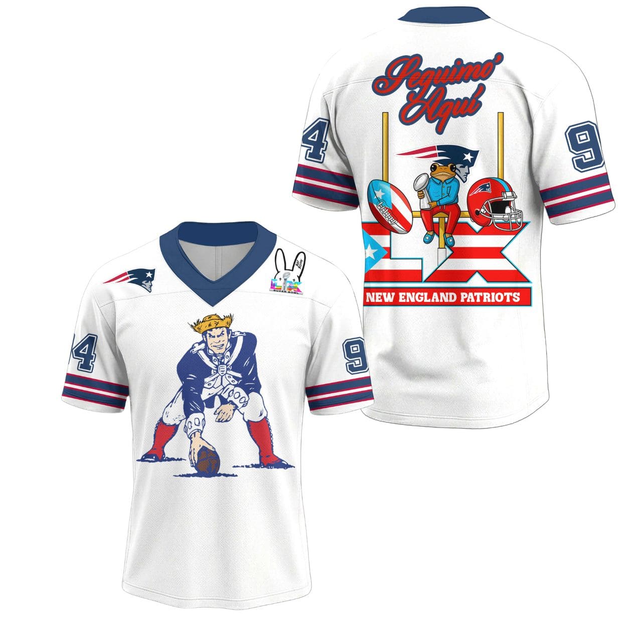 Patriots Benito Bowl LX Football Jersey 2 Patriots Benito Bowl LX Football Jersey 2