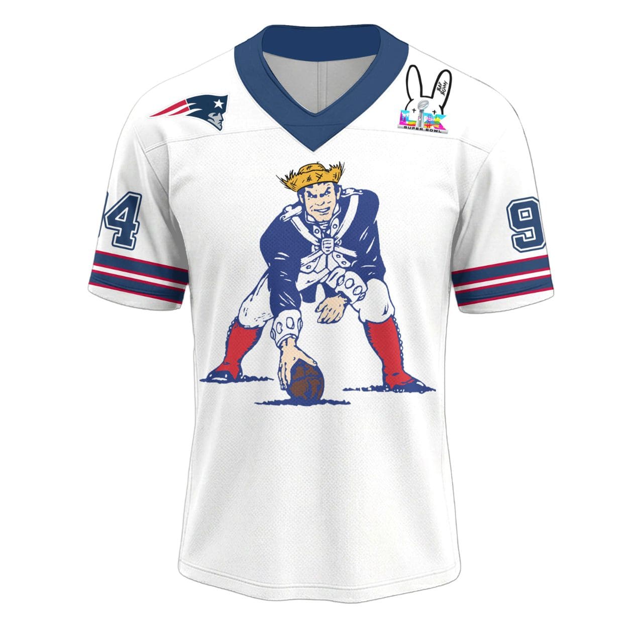 Patriots Benito Bowl LX Football Jersey Patriots Benito Bowl LX Football Jersey