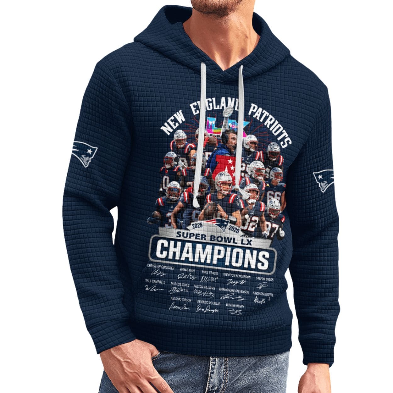 Patriots LX Champions 2025-2026 Waffle T-shirt Patriots LX Champions 2025-2026 Waffle T-shirt