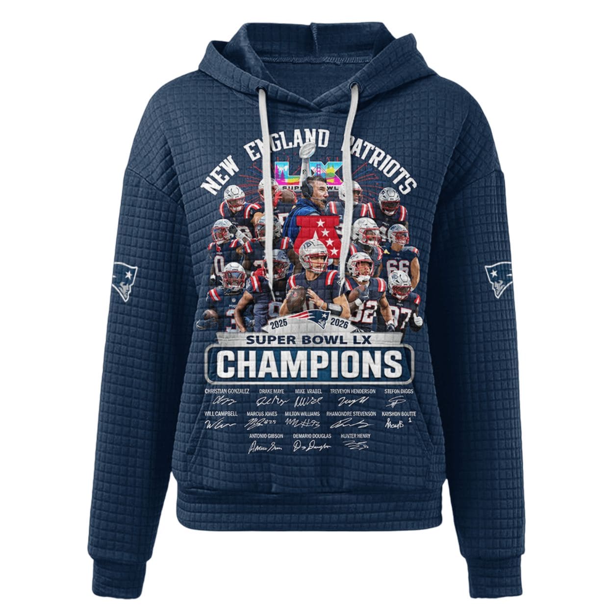 Patriots LX Champions 2025-2026 Waffle T-shirt Patriots LX Champions 2025-2026 Waffle T-shirt