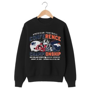Patriots Vs Broncos American Football Conference Championship 2025 Shirt 2 Patriots Vs Broncos American Football Conference Championship 2025 Shirt 1 black 2