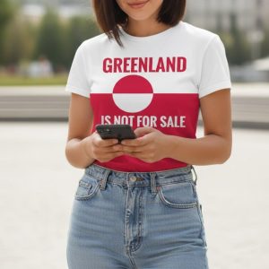 Retro Greenland Not For Sale Printed Casual T shirt 1