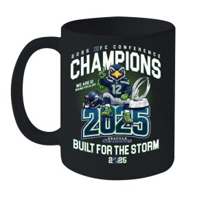 Seahawks 2025 NFC Champions Conference Champions Built For The Storm Mug