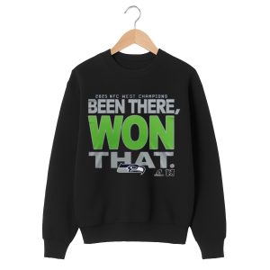 Seahawks 2025 NFC West Champions Been There Won That T Shirt 1 black 2