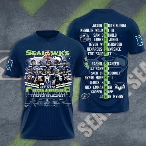 Seahawks 2025 NFC West Champions Signature Shirt