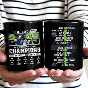 Seahawks 2025 NFC West Division Champions Mug