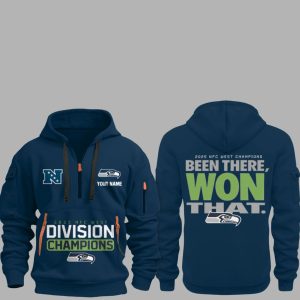 Seahawks 2025 NFC West Division Champions Quarter Zip Hoodie 1 Seahawks 2025 NFC West Division Champions Quarter Zip Hoodie 1