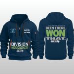 Seahawks 2025 NFC West Division Champions Quarter Zip Hoodie