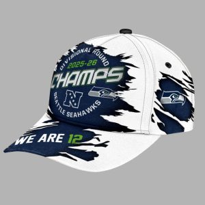 Seahawks Divisional Round Champs 2025 26 Classic Cap 1