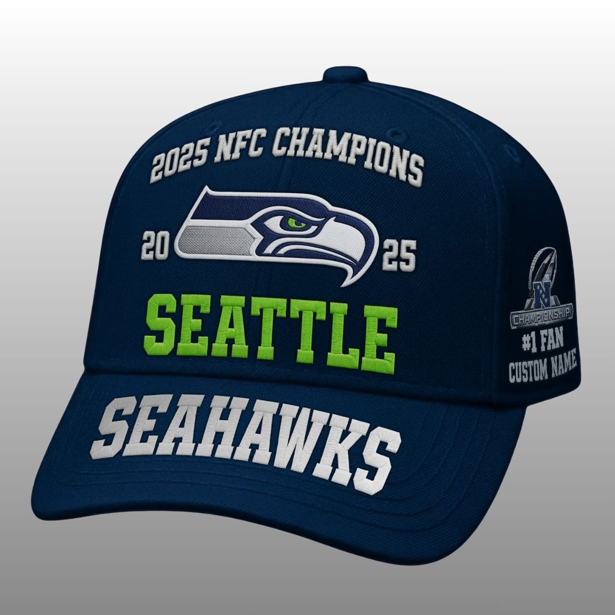 Seattle Seahawks 2025 AFC Champions Commemorative Hat Seattle Seahawks 2025 AFC Champions Commemorative Hat