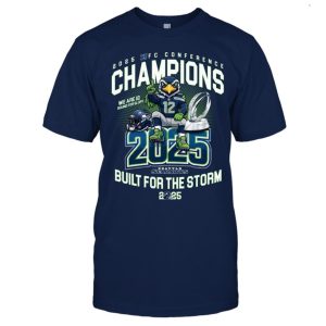 Seattle Seahawks 2025 NFC Champions Conference Champions Built For The Storm Shirt 2