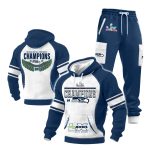 Seattle Seahawks 2025 NFC Champions Limited Edition Waffle Hoodie Set