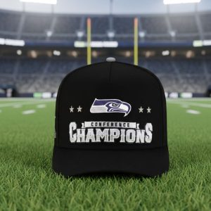 Seattle Seahawks 2025 NFC Champions Locker Room Snapback Hat 1