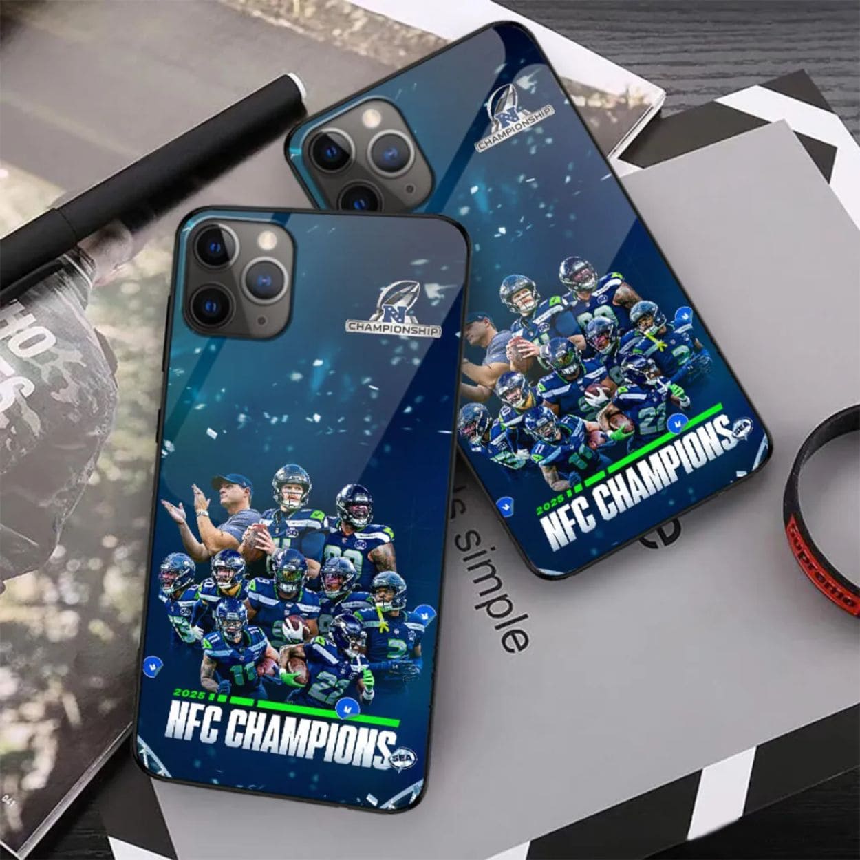 Seattle Seahawks 2025 NFC Champions Phone Case Seattle Seahawks 2025 NFC Champions Phone Case