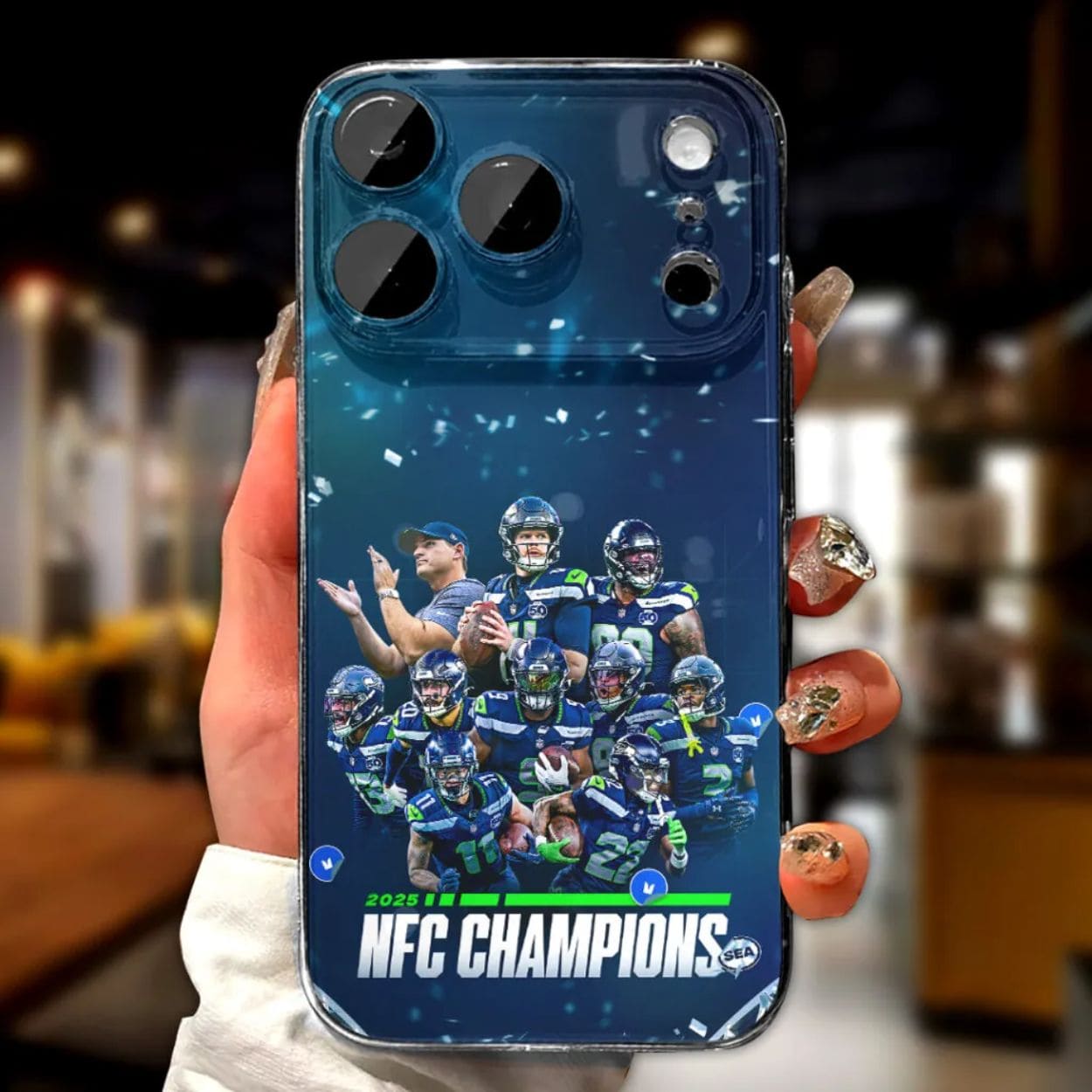 Seattle Seahawks 2025 NFC Champions Phone Case Seattle Seahawks 2025 NFC Champions Phone Case