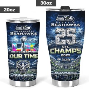 Seattle Seahawks 2025 NFC Champions Tumbler Cup 2