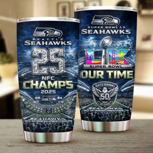 Seattle Seahawks 2025 NFC Champions Tumbler Cup