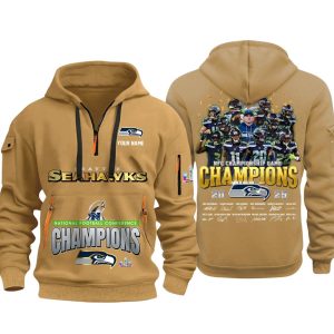 Seattle Seahawks 2025 NFC Championship Game Signature Quarter Zip Hoodie 2 Seattle Seahawks 2025 NFC Championship Game Signature Quarter Zip Hoodie 1