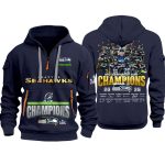 Seattle Seahawks 2025 NFC Championship Game Signature Quarter Zip Hoodie