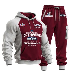 Seattle Seahawks American Football Champions LX 2025 2026 Hoodie Set 3