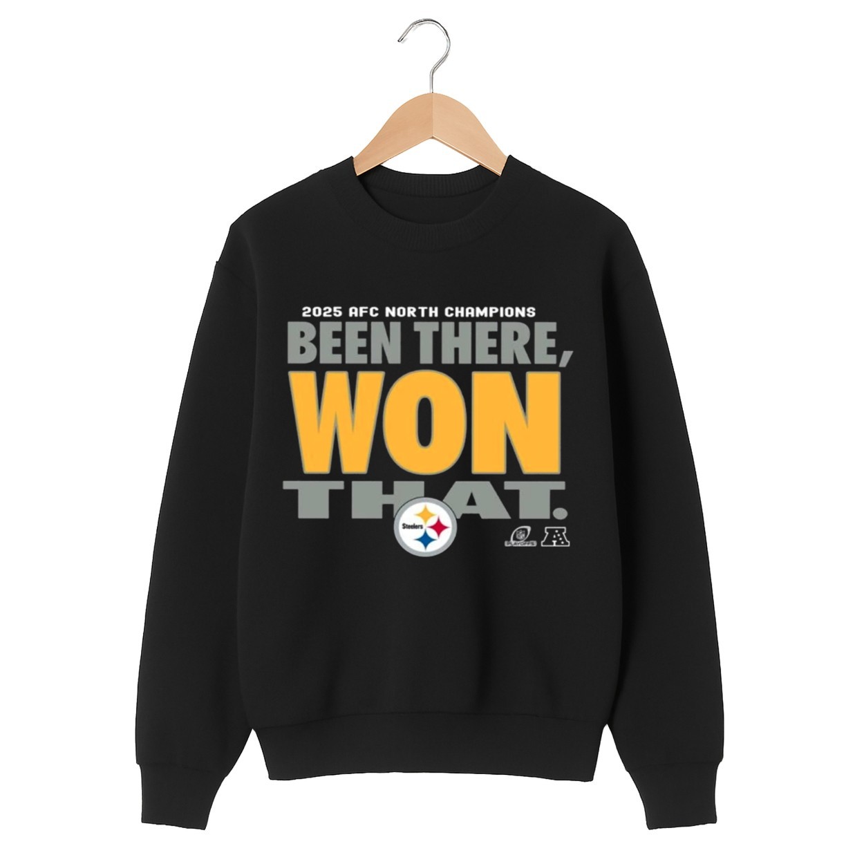Steelers 2025 AFC North Champions Been There Won That Shirt Steelers 2025 AFC North Champions Been There Won That Shirt