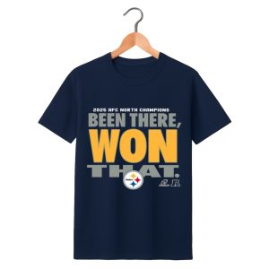 Steelers 2025 AFC North Champions Been There Won That Shirt 1 Steelers 2025 AFC North Champions Been There Won That Shirt 1 navy 1