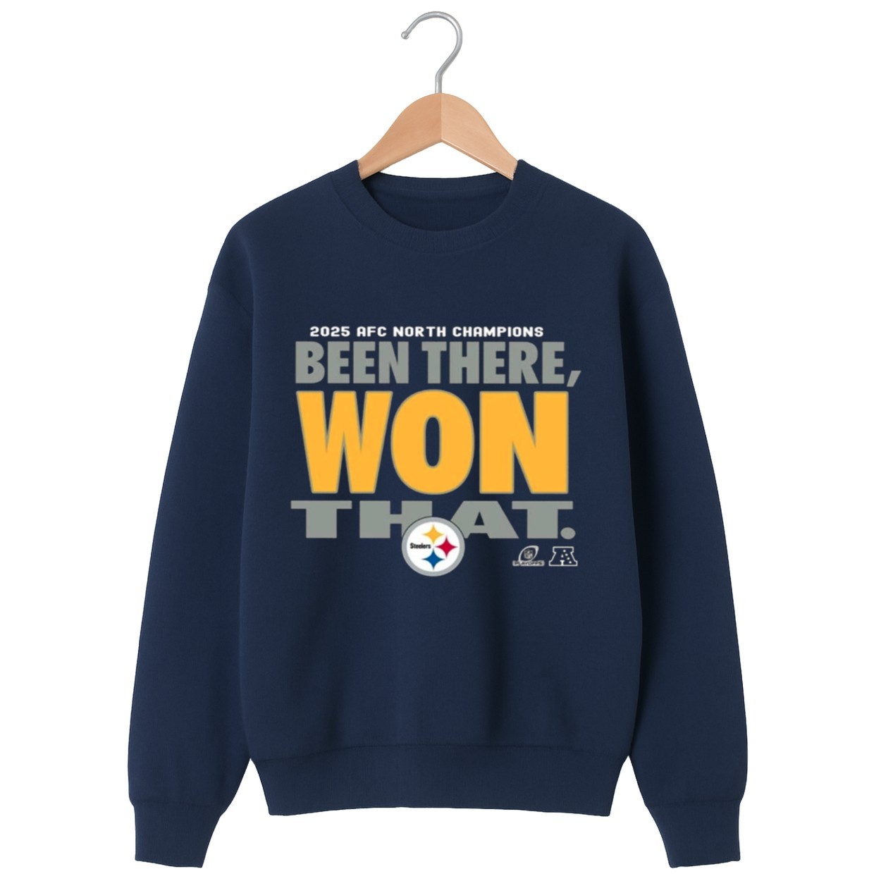 Steelers 2025 AFC North Champions Been There Won That Shirt Steelers 2025 AFC North Champions Been There Won That Shirt