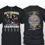 Steelers 2025 AFC North Champions Two-Sided Shirt