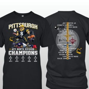 Steelers 2025 AFC North Champions Two Sided Shirt 2
