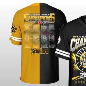 Steelers 2025 AFC North Division Champions Jersey 1