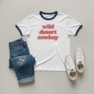 Wild Desert Cowboy T Shirt 1
