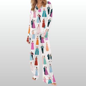 Women's Bridgertons Silky Satin Pajama Set 1