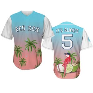 2026 Boston Red Sox Margaritaville Day Giveaway Jersey