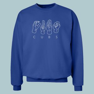 2026 Chicago Cubs Deaf Inclusive Crewneck Sweatshirt Giveaway