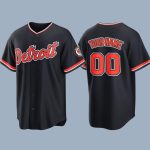 2026 Detroit Tigers Black Alternate Baseball Jersey