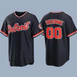 2026 Detroit Tigers Black Alternate Baseball Jersey