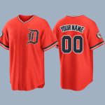 2026 Tigers Orange Alternate Baseball Jersey