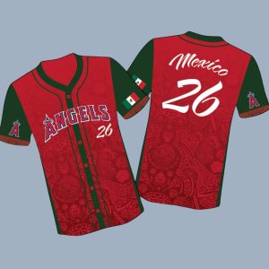 2026 Los Angeles Angels Mexican Heritage Night Jersey Giveaway 1