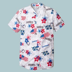 2026 Padres Patriotic Aloha Shirt Giveaway