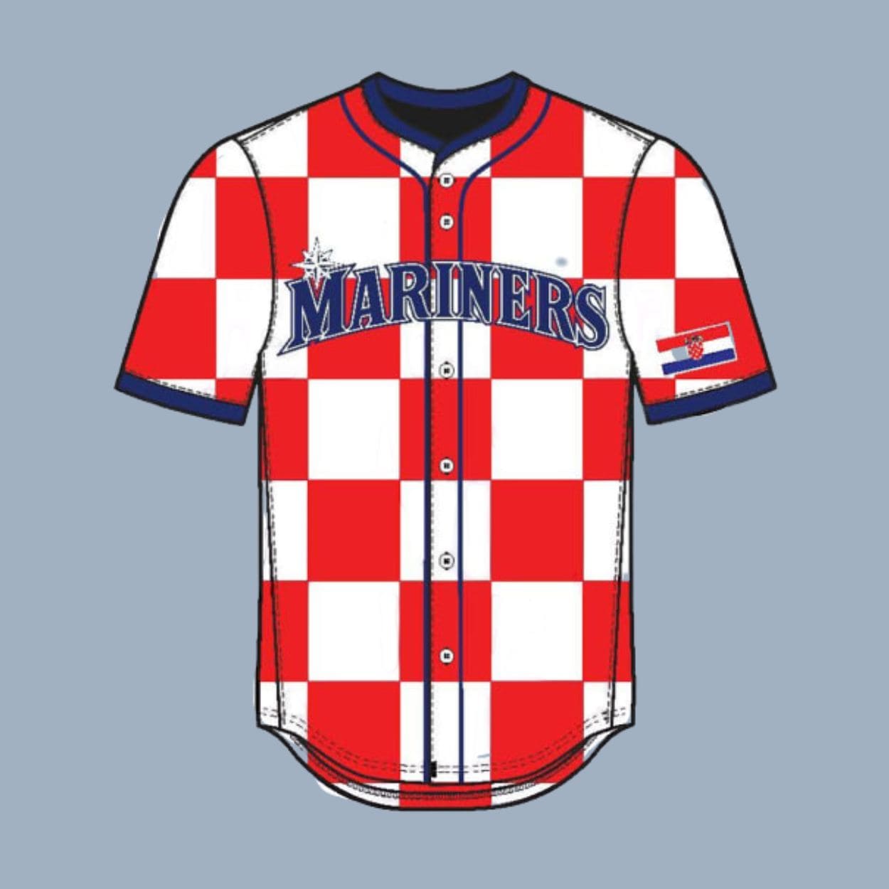 2026 Seattle Mariners Croatian Heritage Jersey 2026 Seattle Mariners Croatian Heritage Jersey