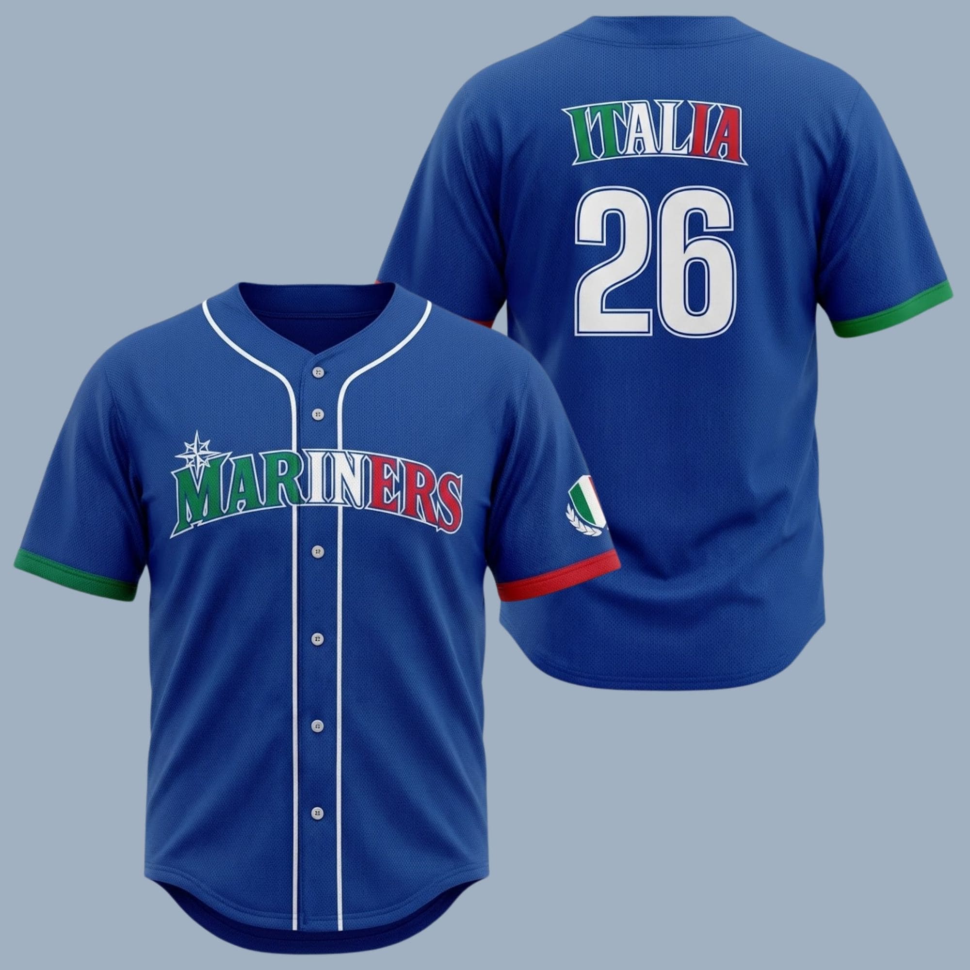 2026 Seattle Mariners Italian Heritage Night Giveaway Jersey 2026 Seattle Mariners Italian Heritage Night Giveaway Jersey
