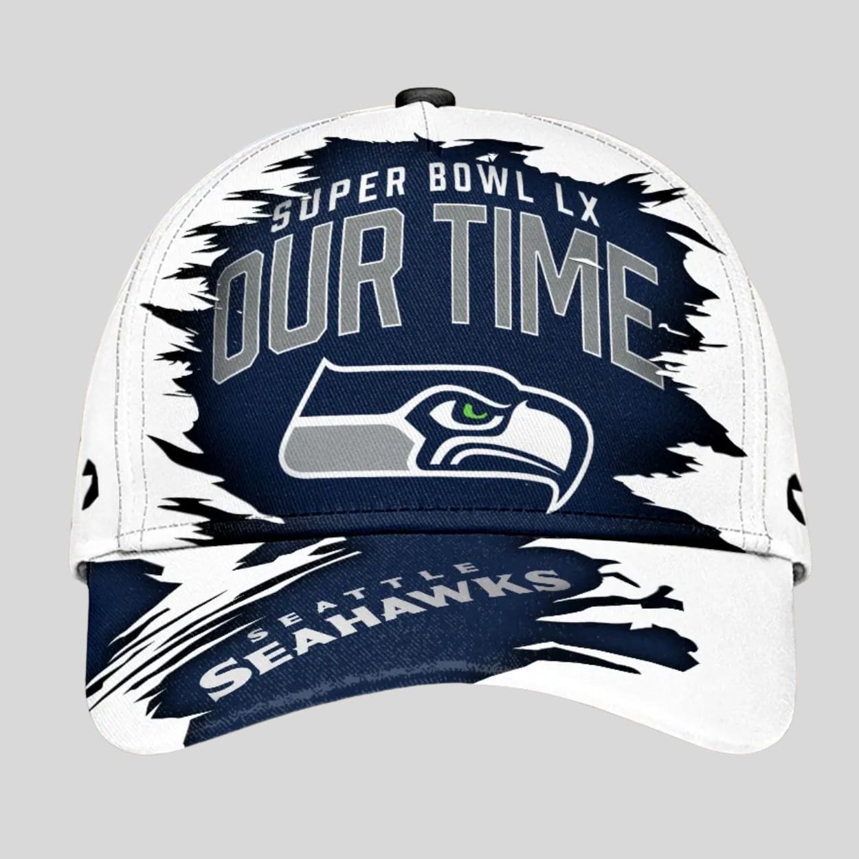 2026 Seattle Seahawks SB LX Our Time Classic Cap 2026 Seattle Seahawks SB LX Our Time Classic Cap