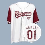 2026 Rangers Texas Women's University Night Giveaway Jersey