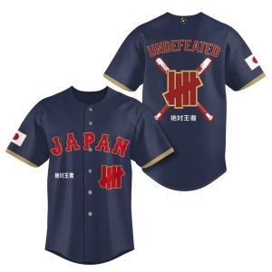 Japan Baseball Undefeated Navy 2026 World Baseball Classic Jersey 1